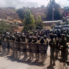 El día de ayer se registró un enfrentamiento entre manifestantes y la policía nacional.