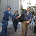 Aquiles Álvarez en su primer día como alcalde de Guayaquil.