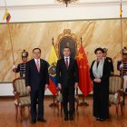 El presidente Daniel Noboa recibió en Carondelet las credenciales del nuevo embajador de China.
