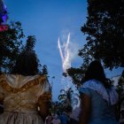Saludo a la Aurora Gloriosa, en los exteriores del Municipio de Guayaquil.