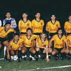 La plantilla de Barcelona que jugó por primera vez una final de Copa Libertadores en 1990.