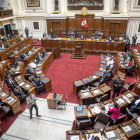 Fotografía general del Congreso de la República del Perú este jueves, en Lima (Perú).