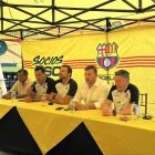Antonio Álvarez (c) presidió la asamblea extraordinaria de socios en el estadio Monumental el sábado 11 de octubre.