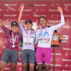 Las mujeres del Liv Toscana Mitsubishi tras las etapas disputadas.