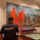 Así quedó la pintura del Museo Naval