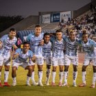 Jugadores de Guayaquil City tras vencer a San Antonio 3-1.