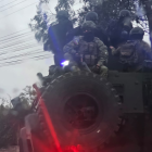 El convoy de ayuda humanitaria llegó a Imbabura en medio de tensiones.