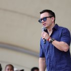 Daniel Noboa durante el acto del Ministerio de Agricultura en Daule