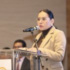 La presidenta del Consejo Nacional Electoral, Diana Atamaint.