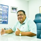 Jorge Guzmán desde su despacho presidencial en el estadio George Capwell.