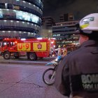 Los Bomberos de Guayaquil atendieron la emergencia en la avenida Joaquín Orrantia.