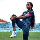 Kiara no ha dejado de entrenar. La pista del estadio modelo sigue siendo su casa.