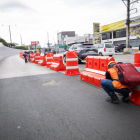 Obra. A lo largo de la avenida se levanta una nueva solución vial.