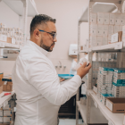 Imagen referencial de medicamentos, en la farmacia del hospital Hospital General Alfredo Noboa, en Bolívar.
