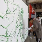 Un trabajo detallista fue el que llevaron a cabo los artistas en los 14 murales pintados en Casa Blanca.