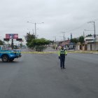 Vía cerrada por procedimiento policial.