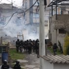 El domingo, 12 de octubre, las fuerzas del orden se enfrentaron a manifestantes en San Miguel del Común es una comuna indígena ubicada en la parroquia Calderón, en el norte de Quito.