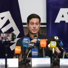 Fernando Cornejo, presidente de Segura EP, durante su pronunciamiento sobre los operativos en Guayaquil.