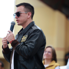 Daniel Noboa, en un evento en Cotopaxi, el 23 de octubre del 2025.