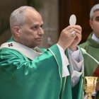 El papa durante la aparición público.