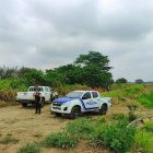 En este sector se encontraron los cadáveres del adolescente y el joven, asesinados con disparos.