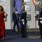 La tenista estadounidense Serena Williams tras la finalización de la ceremonia de entrega de los Premios Princesa de Asturias celebrada en el Teatro Campoamor, en Oviedo.