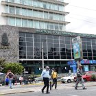 Eln edificio del Instituto Ecutoriano de Seguridad Social en Quito.