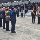 El presidente Daniel Noboa también participó del ascenso de miembros de la FAE.