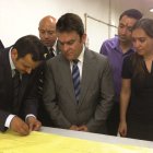 María Paula Christiansen, junto al entonces ministro del Interior, José Serrano, trabajaron juntos desde 2014 hasta 2017.