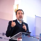 Pabel Muñoz habló del programa durante un encuentro con medios de comunicación, el 28 de octubre de 2025.