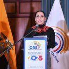 La presidenta del CNE, Diana Atamaint se pronunció sobre el pedido de Revolución Ciudadana.