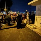 Durante el recorrido realizado por el cementerio general de Latacunga.