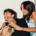 Charles Leclerc y Alexandra Saint Mleux celebran su compromiso.