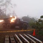 Se utilizó un sistema múltiple de cohetes para bombardear la minería ilegal en Azuay.