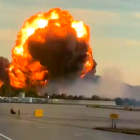 Un avión de carga de la empresa UPS se accidentó antes durante el despegue en Estados Unidos