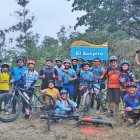 En ruta estuvieron 21 ciclistas de diferentes grupos.