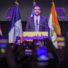 Zohran Mamdani, alcalde electo de la ciudad de Nueva York, pronuncia un discurso durante una fiesta celebrada la noche de las elecciones.