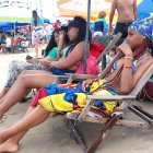 Así lució una de las playas de la provincia de Santa Elena.