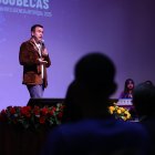 El presidente Daniel Noboa fue parte del acto de entrega de becas en Cuenca, el pasado 31 de octubre de 2025.
