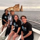 Cuatro estudiantes ecuatorianos fueron parte de una experiencia inmersiva en las islas Galápagos.
