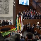 El presidente Daniel Noboa fue parte de los mandatarios que asistieron a la posesión de Rodrigo Paz en Bolivia.