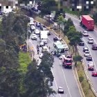 Un fuerte siniestro de tránsito se registró la mañana de este domingo, 9 de noviembre de 2025, en el oriente de Quito. Al menos diez vehículos estan involucrados.