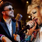 Andrés Cepeda y Celia Cruz para el sencillo Las Pilanderas