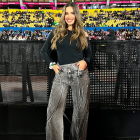 La influencer Sara Granja fue una de las invitadas para caminar junto a Shakira durante el segundo concierto.