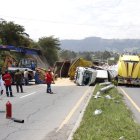 El 30 de octubre, un siniestro de tránsito, que dejó tres fallecidos, involucró a un vehículo pesado.