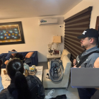 Imagen de un allanamiento a una red de narcotráfico en Guayas.