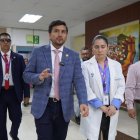 El ministro de Salud Pública, Jimmy Martin, en recorrido por el Hospital Enrique Garcés.