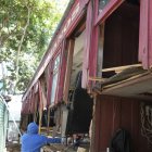 Vagón en trabajos de mantenimientó