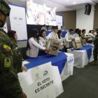 El CNE última detalles para la jornada electoral.