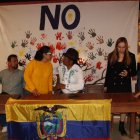 Los dirigentes de la Plataforma por el No: Unidad Popular, Pachakutik y el PSE dijeron que la tendencia por el "no" en la consulta popular se mantendrá.